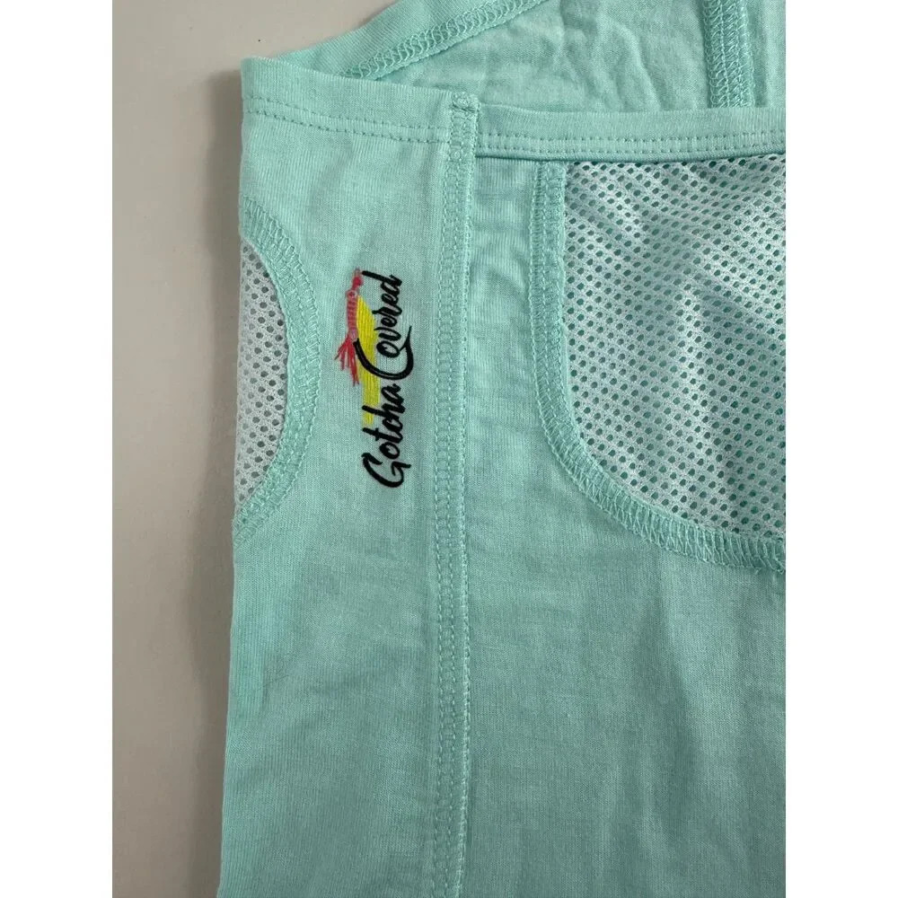Gotcha Covered Head & Neck Gaiter Aqua Blue Hunting Fishing Size S/M
